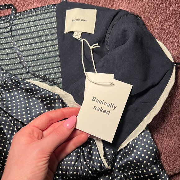 Reformation Aritzia Wilfred Ursula Silk Dress Size 8 - Picture 3 of 7